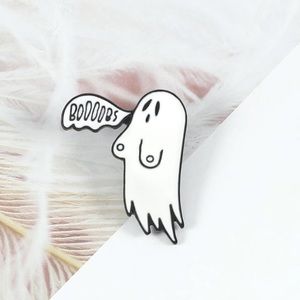 🎉 New Boooobs Spooky Ghost Enamel Pin